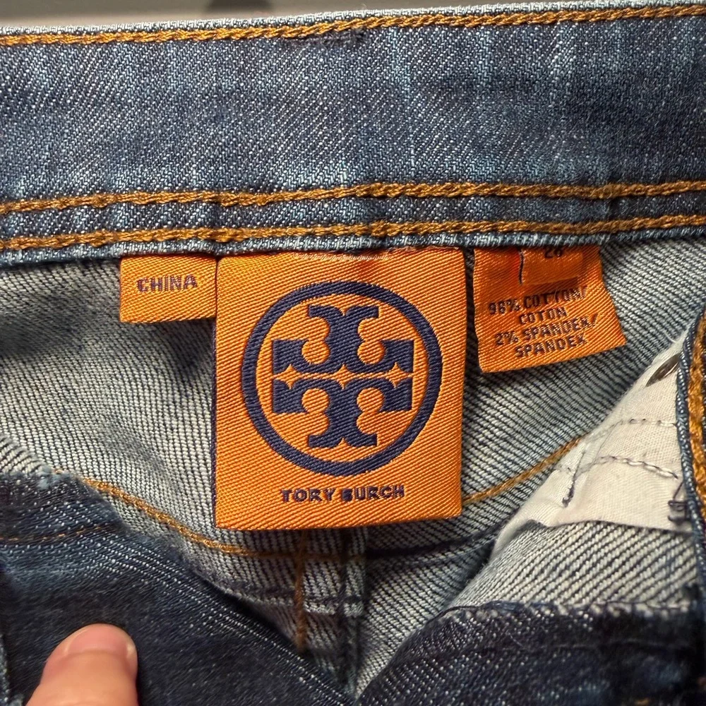 Tory‎ Burch Dark Blue Cropped Jeans